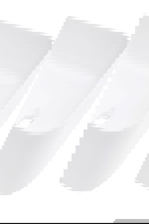 Living and Home White Ceramic Square Bathroom Vessle Sink