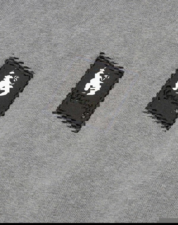 Money Combo Patch Button Sweat Grey Melange