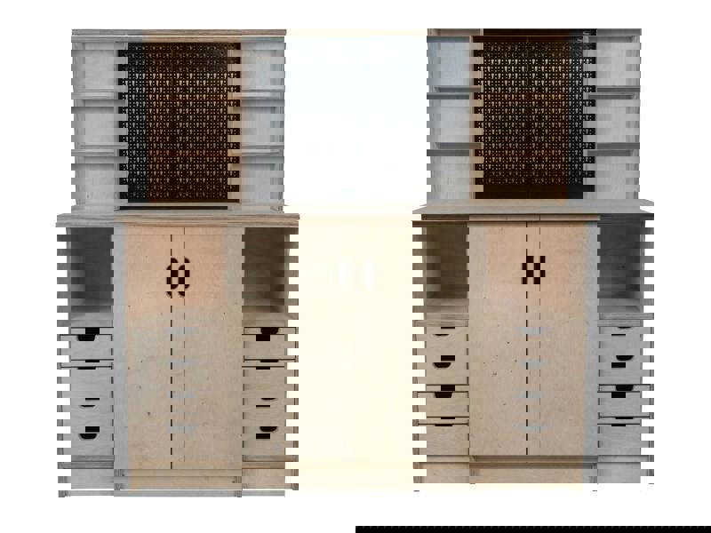 wooden cabinet workbench