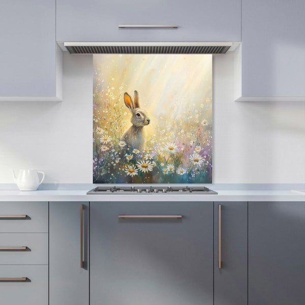 Warren Reed Rabbit in Meadow Glass Kitchen Splashback - 00011