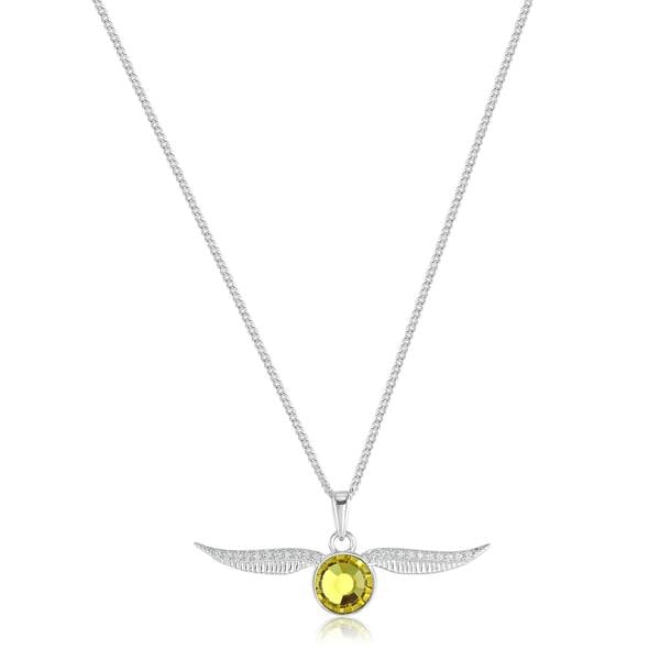 Harry Potter sterling silver Golden snitch Necklace with crystals