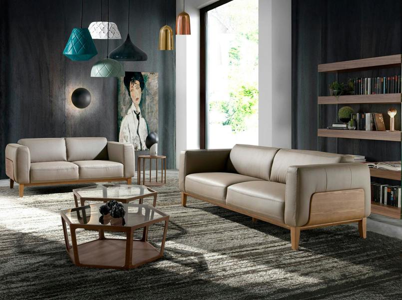 Angel Cerdá Mink leather sofa 6028/6029