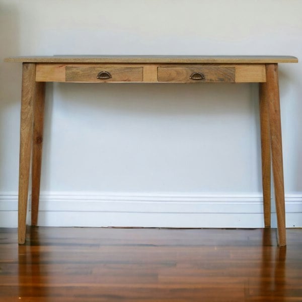 Artisan Furniture Solid Wood 2 Drawer Nordic Writing Desk