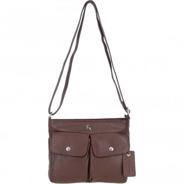 Ashwood Real Leather Crossbody Bag: Cardiff