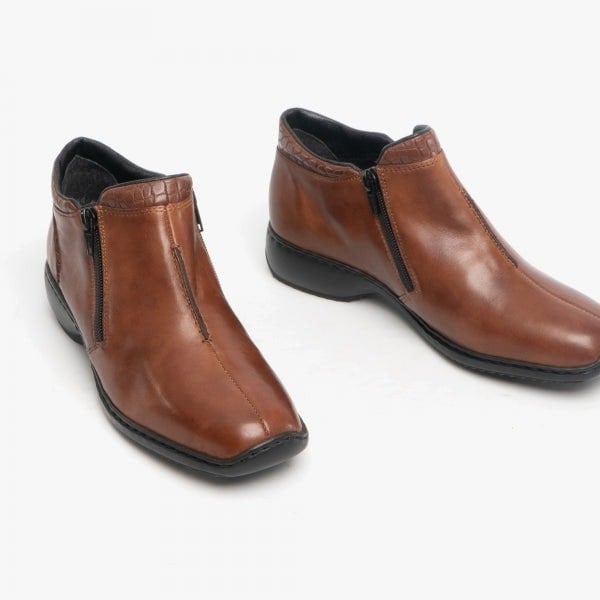 Rieker L3882-24 Womens Ankle Boots - Nutmeg
