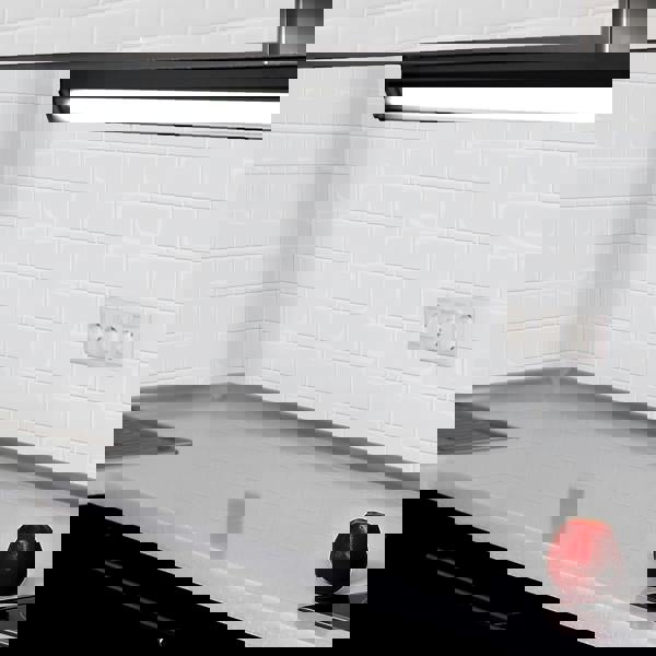 WT3D1808 - Pure White Glossy Subway Metro Classic Brick 3D Tile Sticker 30.5 x 15.4cm (12 x 6 in) - 20pcs in a pack