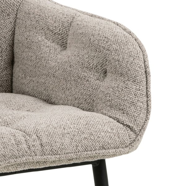 Furniture To Go Brooke Dining Chair with Armrest in Monza Beige Set of 2