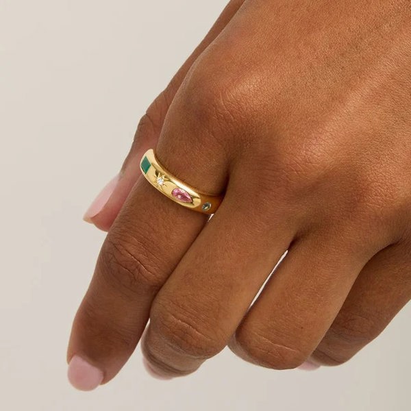 Gold Trip Rainbow Ring