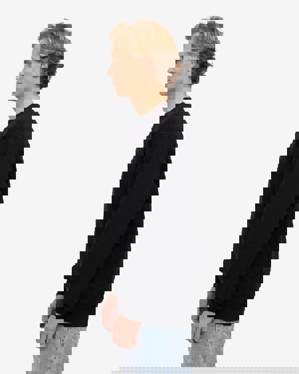 Colorful Standard Mens Classic Organic Crew Neck Sweatshirt - Deep Black