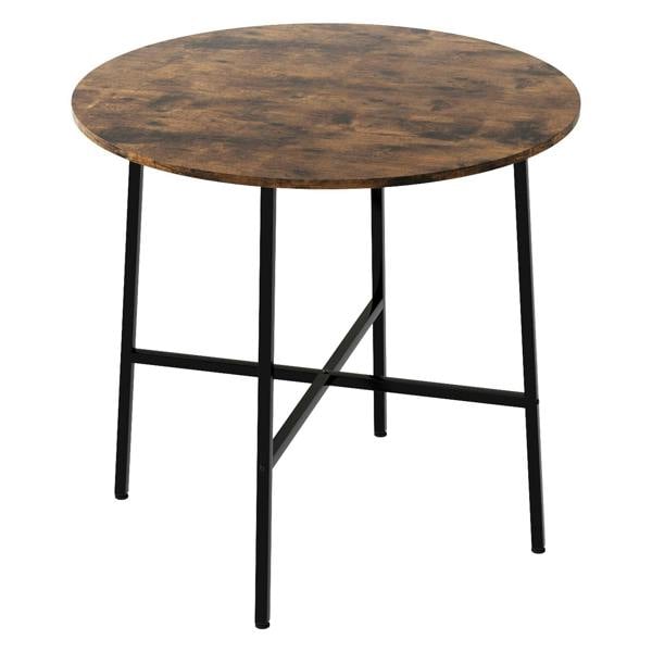 Levede Dining Table Round Kitchen 4 Person Coffee Restaurant Metal Base 80cm