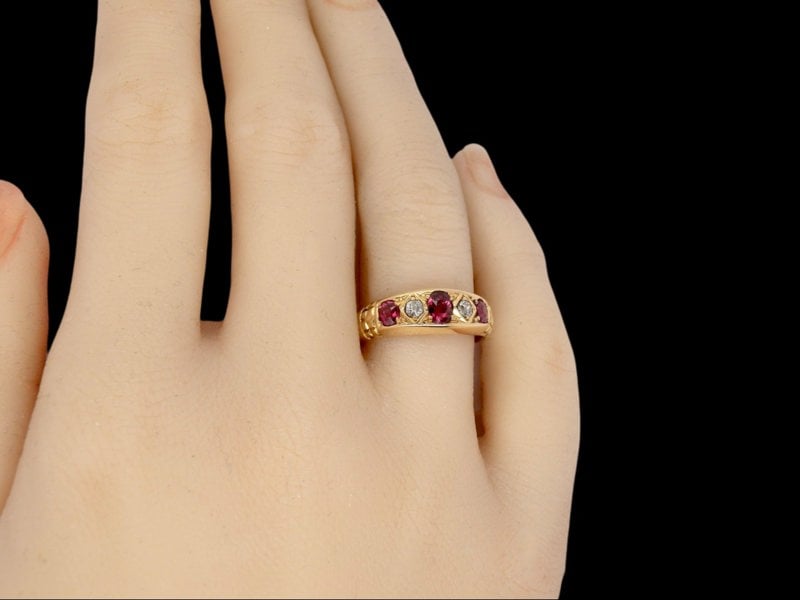 Vintage Tom An Edwardian Ruby and Diamond ring