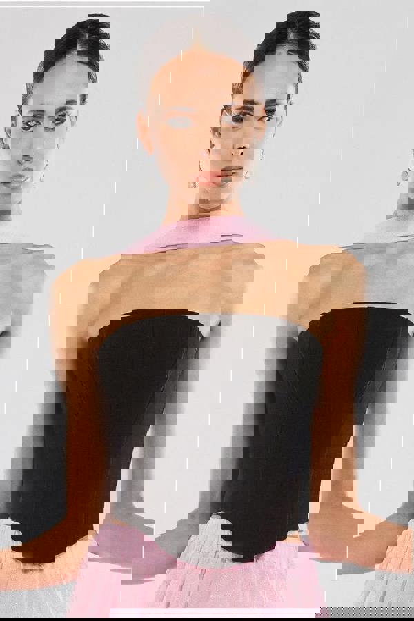 Compact Crepe Lace Up Corset T227