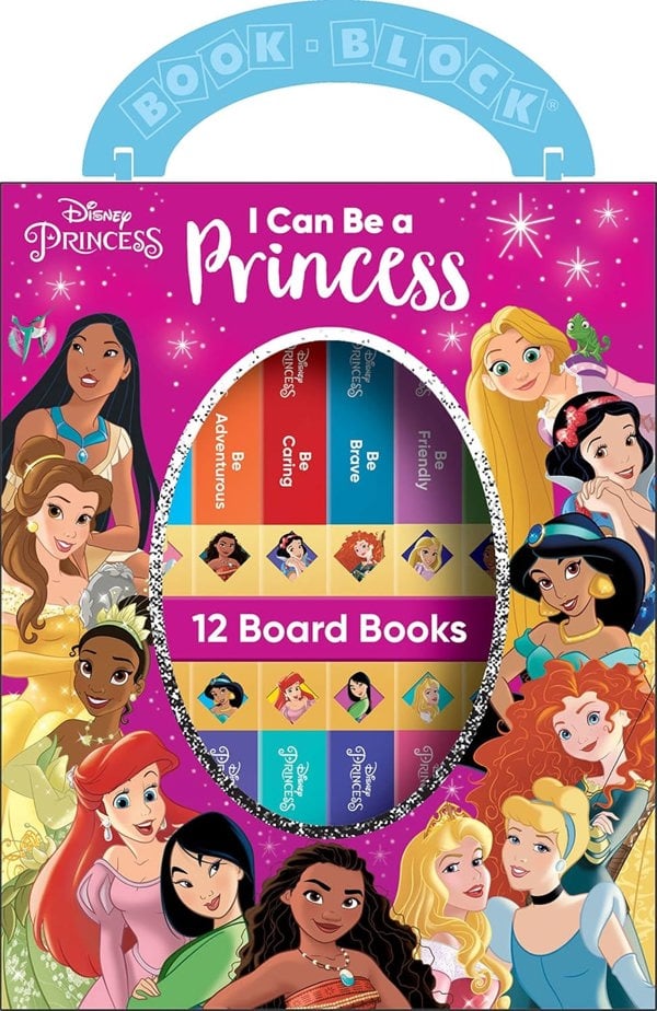 Disney Princess - I Can Be Princess My First Library Board Book Block 12-Book Set