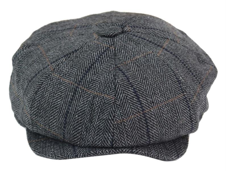 Infinity Leather Mens Peaky Blinders Herringbone Hat