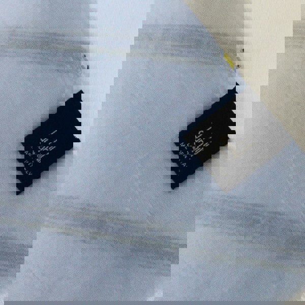 Dunhill finely woven raw silk selvedge patterned tubular scarf