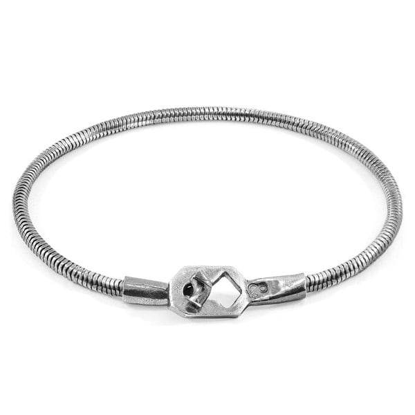 Anchor & Crew Tenby Mooring Silver Chain Bracelet