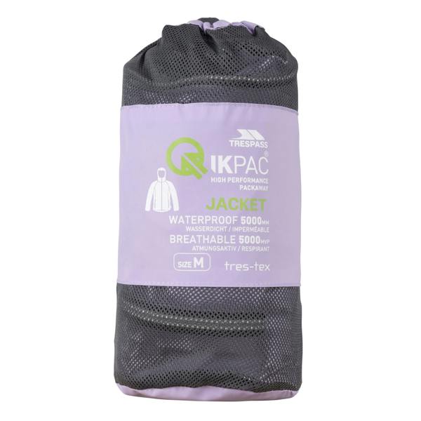 Trespass Qikpac X Unisex Packaway Jacket - Gelsomino - 