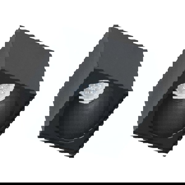 Milagro Spot Light Bali Square Black Stylish Spotlight Upgrade Easy Clip Fitting High Quality Alloy Finish 1xGU10