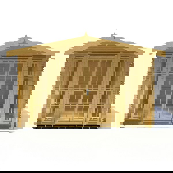 Shire 12x12 Epping log cabin 28mm Cladding - Best Shed