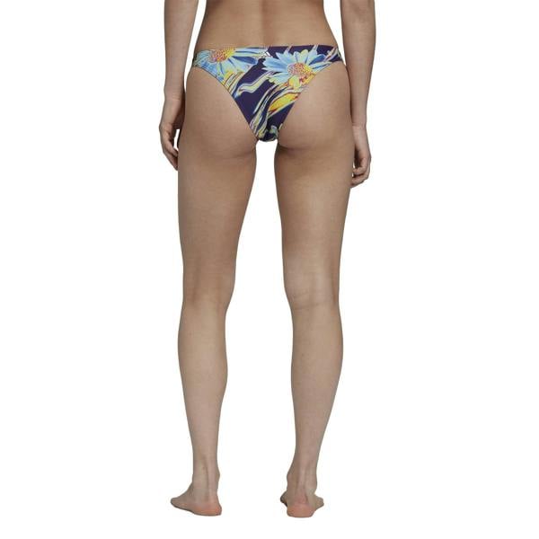 Adidas Womens/Ladies Positivisea Abstract Floral Bikini Bottoms - Deep Purple/Brilliant Blue - 