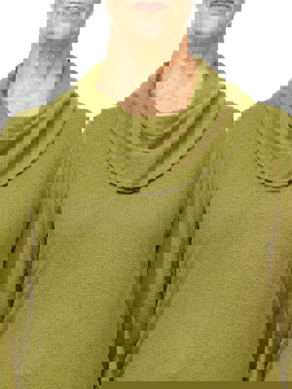 PennyPlain Cowl Neck Top - Forest