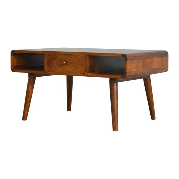 Artisan Furniture Curved Chestnut Coffee Table