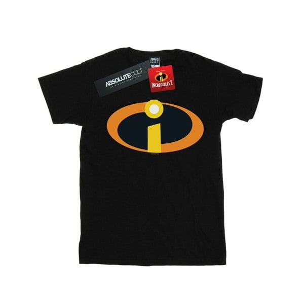 Disney Womens/Ladies The Incredibles Costume Logo Cotton Boyfriend T-Shirt - Black