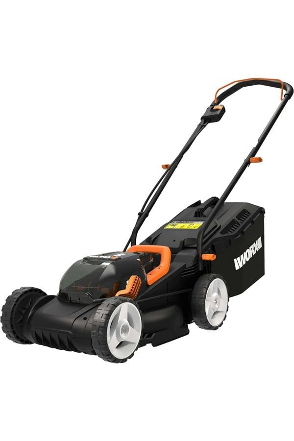 WORX WG779E.2 40V Cordless Lawn Mower 34cm Dual Battery 30L Grass Box