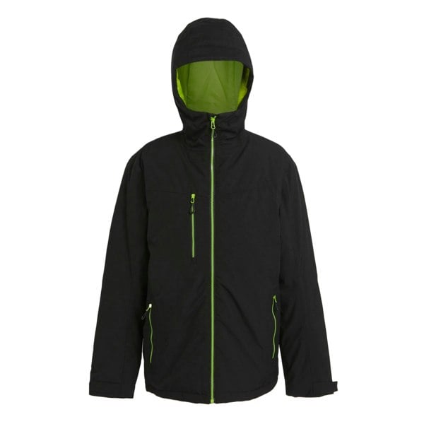 Regatta Men's Navigate Insulated Waterproof Jacket - Black/Lime Green