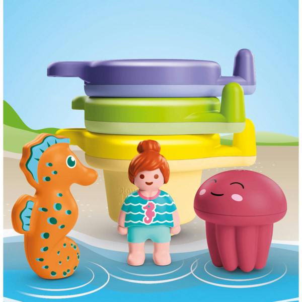 Playmobil JUNIOR AQUA: Floating Cups with Water Fun - 71776 Playset
