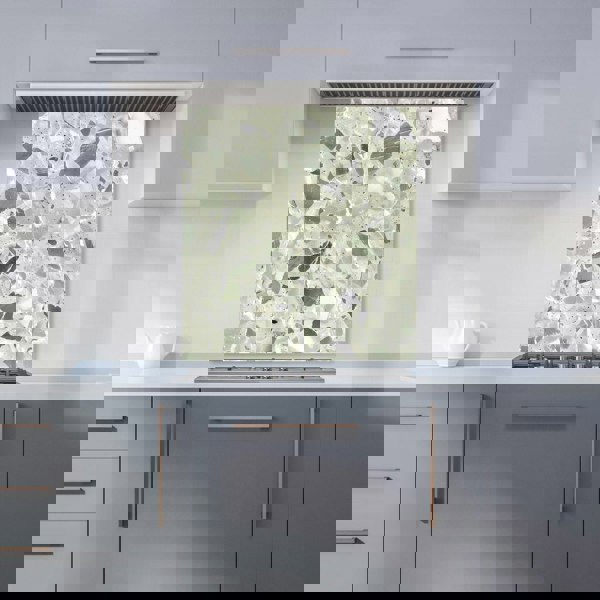 Warren Reed - Designer Sage Green And White Quartz Effect Kitchen Splashback