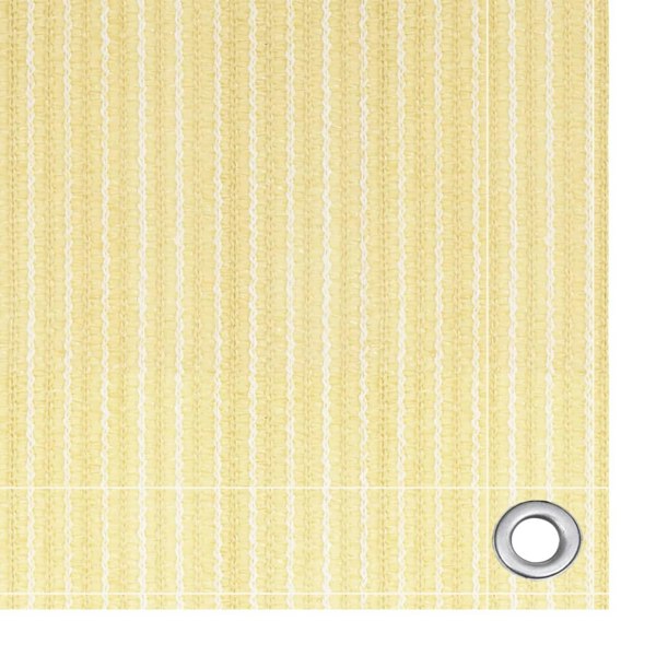 Berkfield Balcony Screen Beige 120x500 cm HDPE