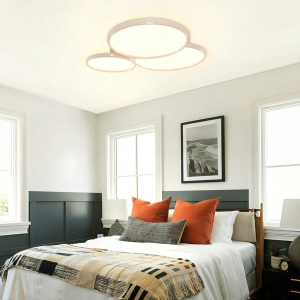 Lightsin Full Spectrum Dimmable Ivory White Aluminum Round LED Ceiling Light Lightsin UK 