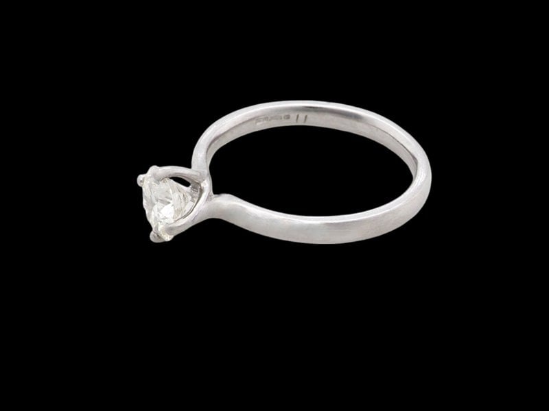 Vintage Tom A fine platinum Solitaire Diamond Ring