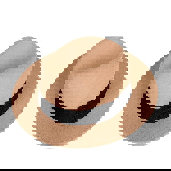 David WeJ Wool Fedora Hat - Beige