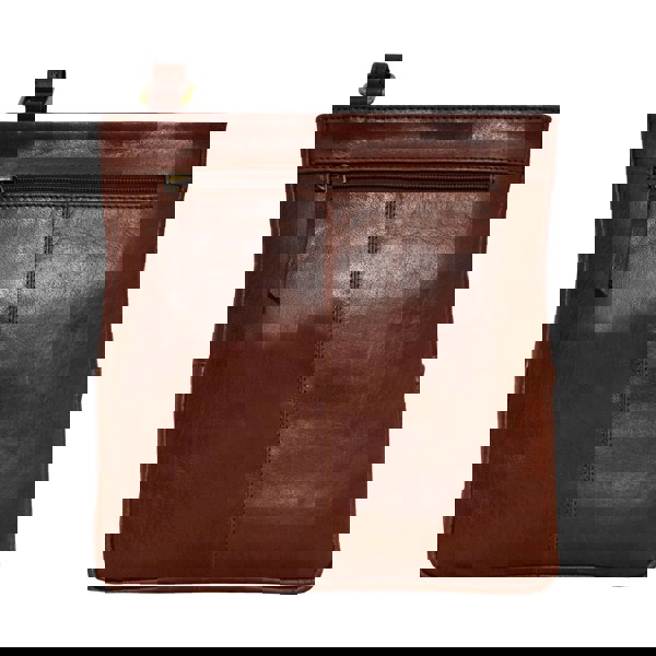 Assots London 'CANARY' Brown Vintage Leather Crossbody bag