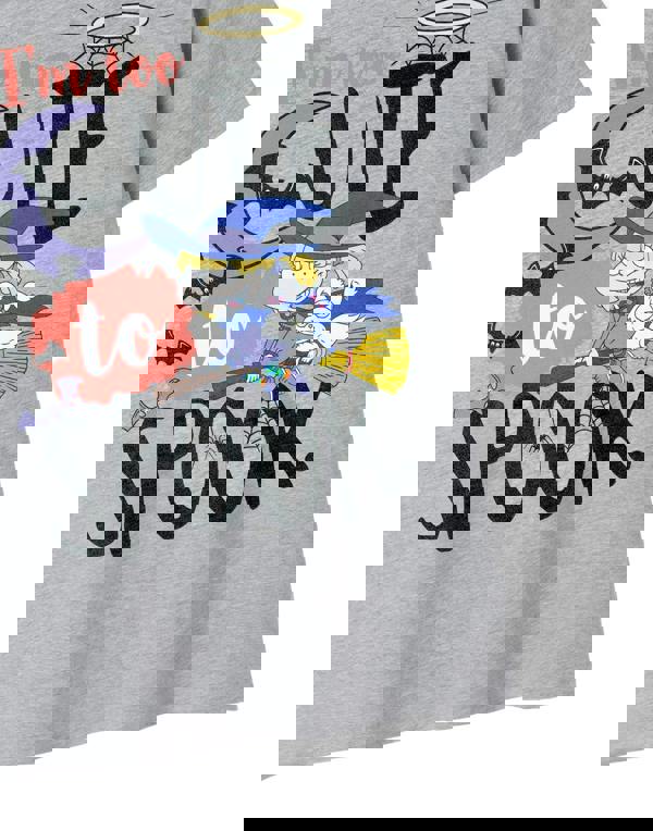 Rugrats Womens Grey Too Cute To Spook Short Sleeved T-Shirt