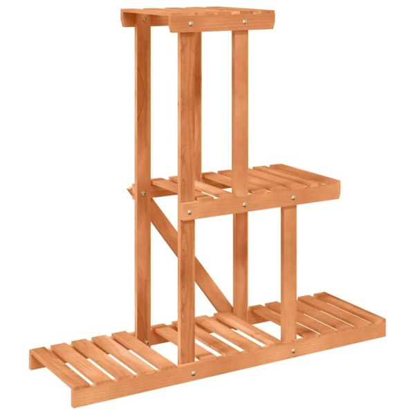 Berkfield Flower Stand 81x25x75.5 cm Solid Wood Fir