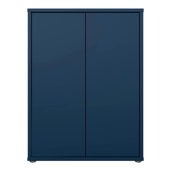 Furniture To Go Alice Springs Tall 2 Door Cupboard with Push-to-Open Doors in Night Blue