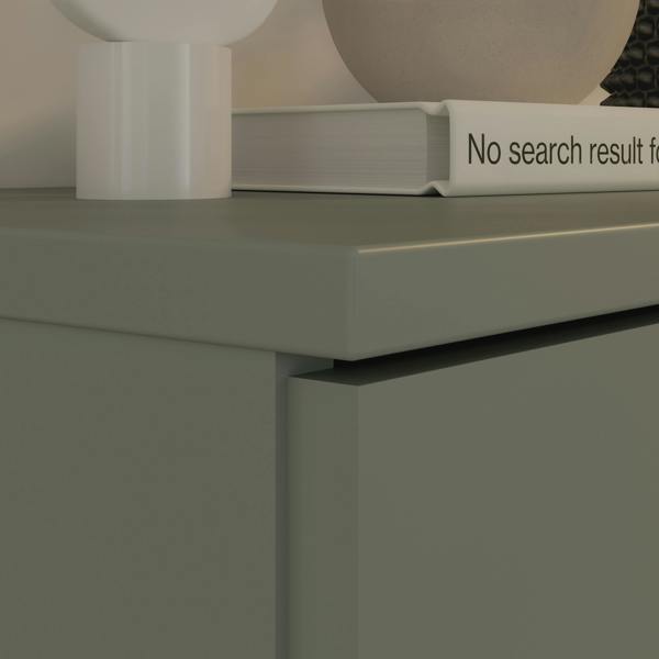 Furniture To Go Ganymede Wide TV Unit with Open Shelf & 2 Doors in Sage Green