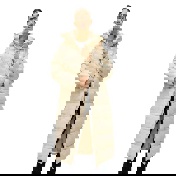 Vero Moda Womens/Ladies Elanor Laurie Long Length Padded Jacket - Oatmeal - 