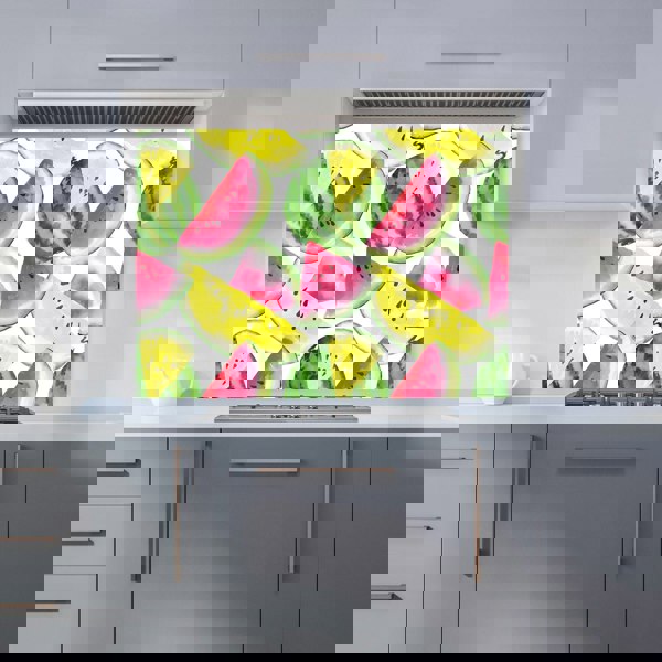 Warren Reed - Designer Colourful Melon Pattern Kitchen Splashback