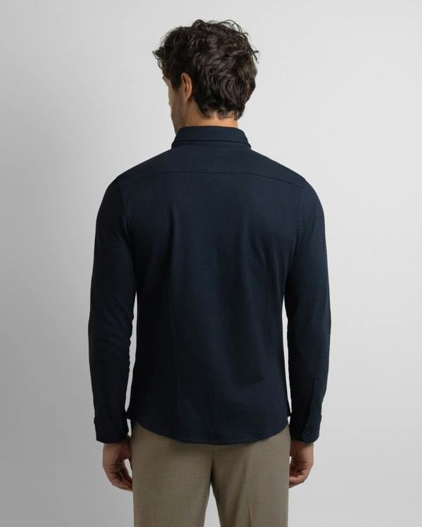 Steel & Jelly Textured Long Sleeve Jersey Shirt