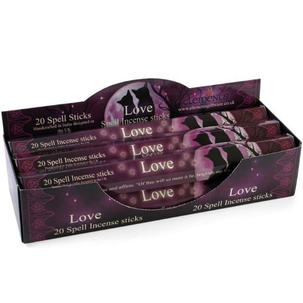 Serano Set of 6 Packets of Love Spell Incense Sticks by Lisa Parker