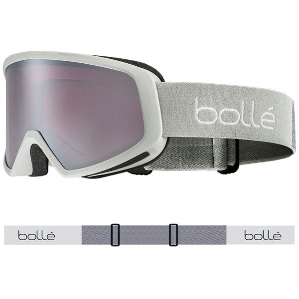 Bolle BEDROCK PLUS - Matte Lightest Grey with Vermillon Gun Lens