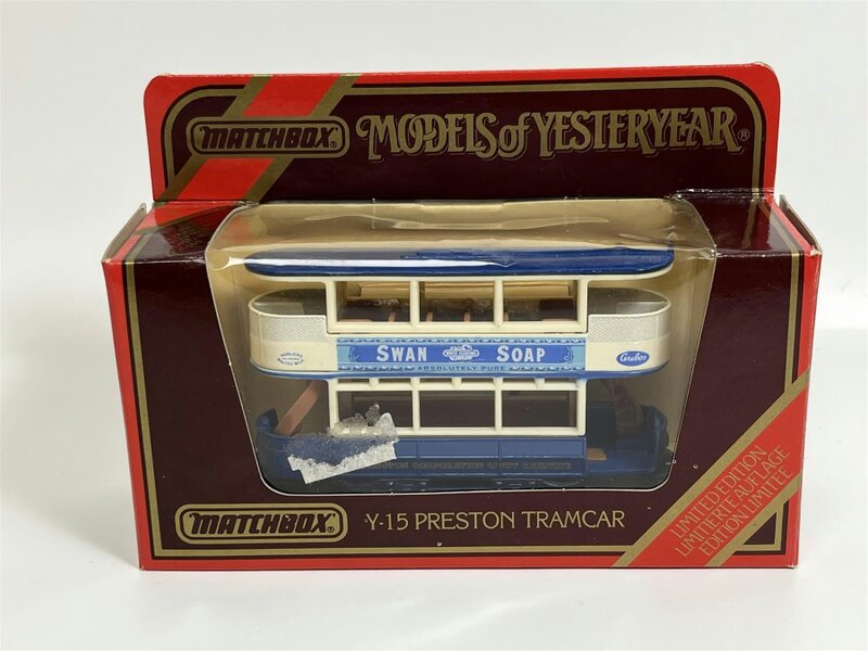 MCSlots Preston Tramcar Swan Soap 1:87 Scale Models of Yesteryear Matchbox Y15D S6