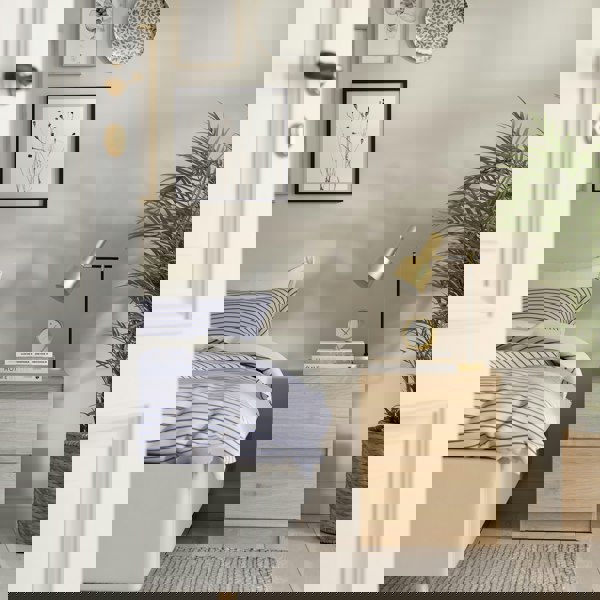 Furniture To Go Naia Bedside 2 Drawers in Jackson Hickory