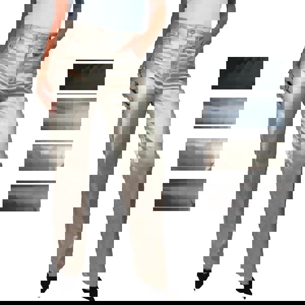 Paulo Due Womens Metallic Coated Wide Leg Jeans