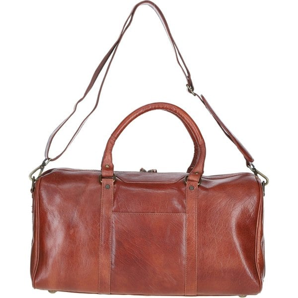 Vintage Leather Duffel Bag: TL-001