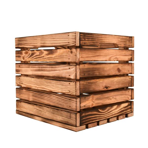 Snowdon Timber Flamed Wooden Storage Crate (L) 37.5cm (W) 33cm (H) 32.5cm